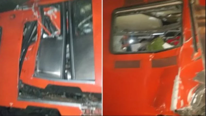 Choque de trenes en el Metro de la Ciudad de México dejaría varios heridos de gravedad. Una falla eléctrica en u convoy, causa probable del accidente