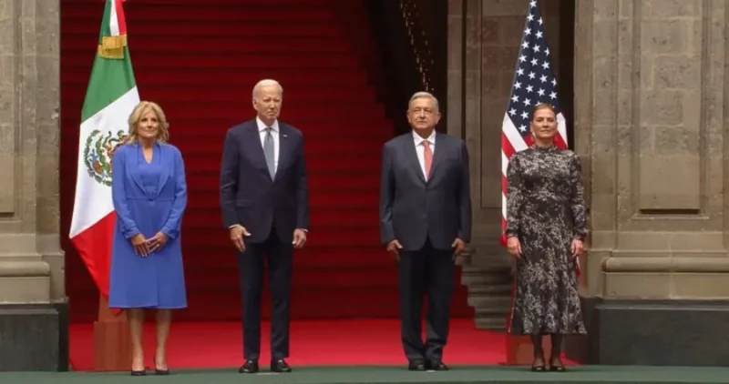 Video: Inicia reunión bilateral: AMLO recibe a Biden en Palacio Nacional. Ambos exponen tesis y propuestas