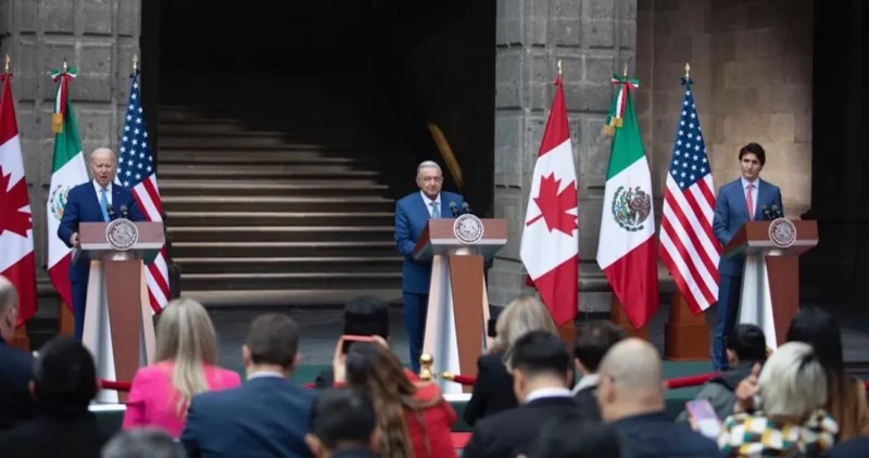 México, EU y Canadá acuerdan robustecer economía, seguridad y migración con base en 6 ejes.  Mostraron un frente común para trabajar juntos por la integración