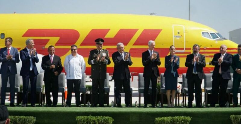 DHL realiza primer vuelo de carga al AIFA; anuncia inversión de 12 mil millones de pesos en este gobierno