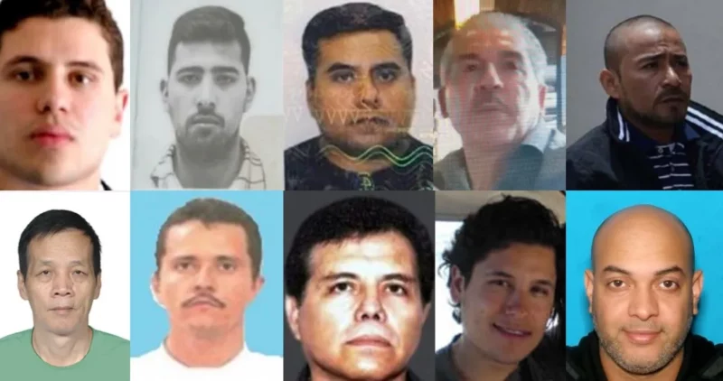 De los 10 más buscados por la DEA, hay siete mexicanos, sobre todo “Los Chapitos”, “El Mayo” Zambada, del cartel de Sinaloa, y “El Mencho”, del Jalisco Nueva Generación