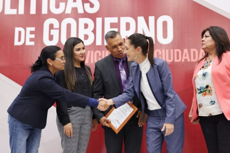 Video: Sheinbaum asegura en Nuevo León que va arriba en las encuestas