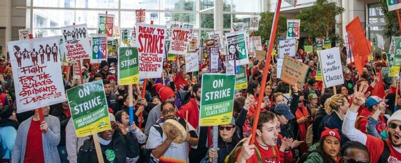 Séptimo día de huelga de maestros en Oakland. Demandas de “bien común” traban negociaciones