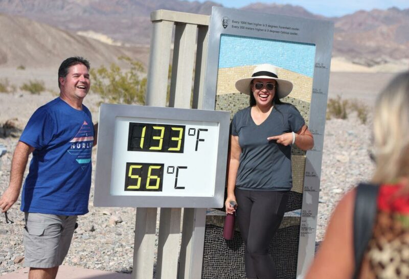 El Valle de la Muerte, en el desierto de Mojave, estuvo cerca, pero no superó la temperatura más alta en la Tierra