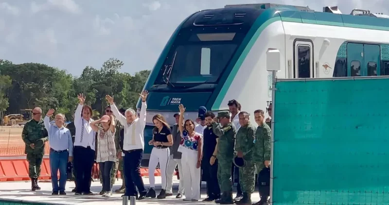 Videos: El Tren Maya realiza primeras pruebas en el Tramo 4; así se ve en movimiento