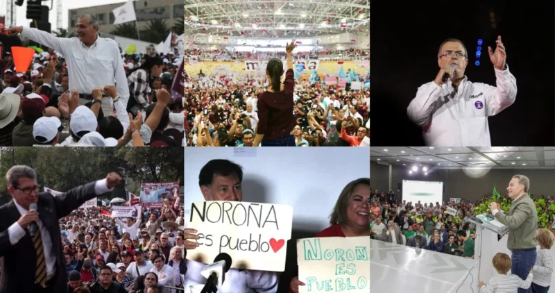 Los aspirantes presidenciales de Morena-PT-PVEM cierran campañas en eventos masivos
