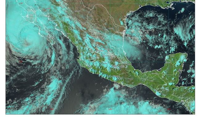 El huracán Hilary, ya en categoría 2, tocará tierra esta madrugada en Punta Eugenia, BCS, y el domingo en San Quintín, BC; el oleaje será de 8 a 10 metros