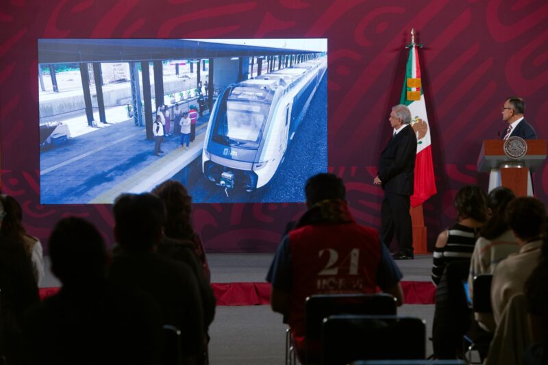 El Tren Maya quedará a cargo de la Defensa Nacional a fin de que no vaya a ser privatizado: AMLO