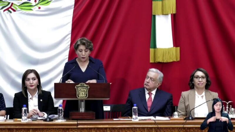 Video: Rinde protesta Delfina Gómez como primera gobernadora del estado de México