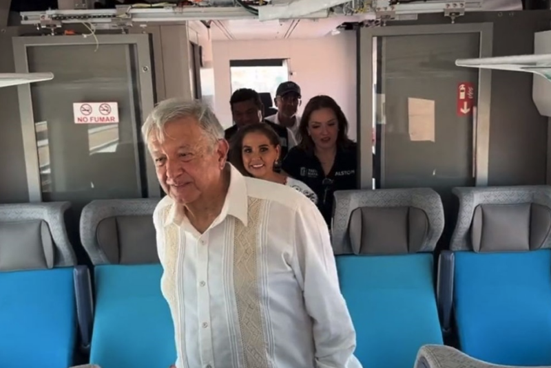 El 15 de diciembre se inaugura el primer tramo del Tren Maya, de Campeche a Cancún y el 29 de febrero operará en su totalidad, informa AMLO