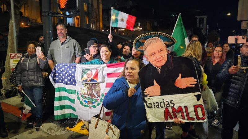 Video: Migrantes mexicanos dan animada bienvenida a AMLO a San Francisco, donde participará en la Cumbre Asia Pacífico