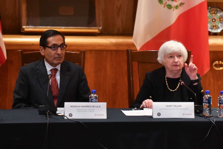 El trabajo coordinado entre México y EU, la mejor manera de combatir el crimen organizado, aseguró el titular de Hacienda ante la Secretaria del Tesoro, Janet Yellen