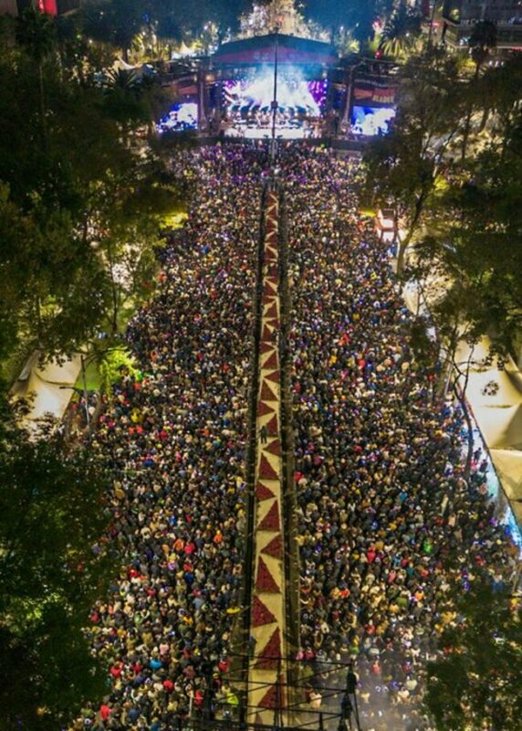 Rubén Blades congregó 120 mil personas para recibir el 2024 en Paseo de la Reforma de la Ciudad de México