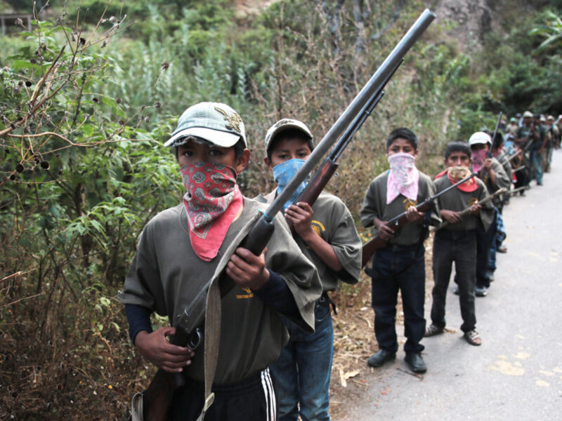 Niños de dos comunidades de Guerrero serán armados debido al incremento de criminales