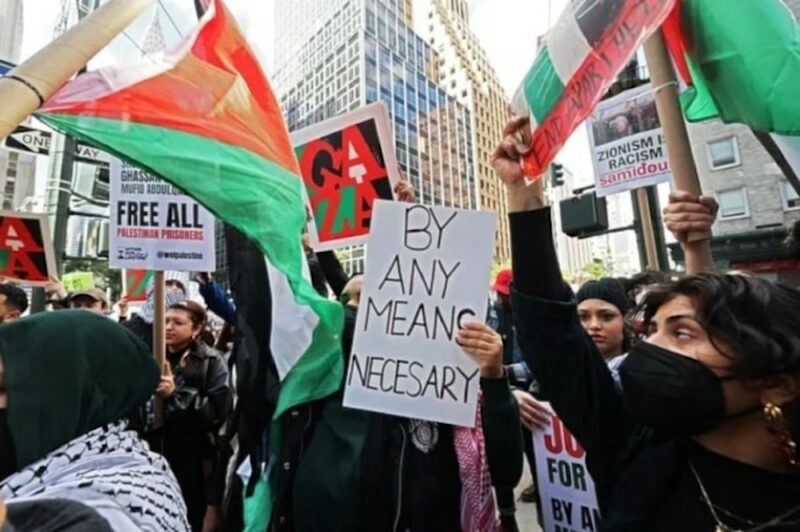 Se reafirma en EU ola de solidaridad con Palestina y de repudio a Israel